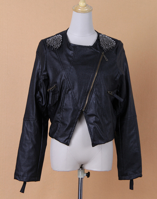 外貿服裝批發、廣州女裝批發、韓版PU皮夾克短外套_服裝服飾_世界工廠網中國產品信息庫
